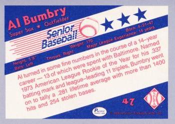 1990 Pacific Senior League - Glossy #47 Al Bumbry Back