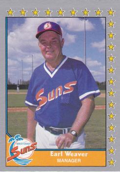 1990 Pacific Senior League - Glossy #56 Earl Weaver Front