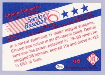 1990 Pacific Senior League - Glossy #96 Champ Summers Back