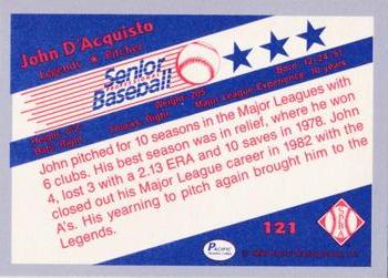 1990 Pacific Senior League - Glossy #121 John D'Acquisto Back