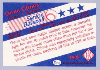 1990 Pacific Senior League - Glossy #146 Gene Clines Back