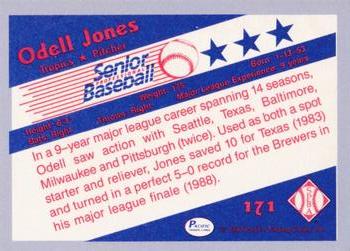 1990 Pacific Senior League - Glossy #171 Odell Jones Back
