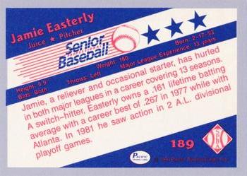1990 Pacific Senior League - Glossy #189 Jamie Easterly Back