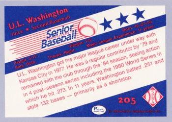 1990 Pacific Senior League - Glossy #205 U.L. Washington Back