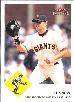 2003 Fleer Tradition #172 J.T. Snow Front
