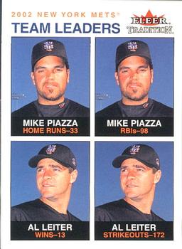 2003 Fleer Tradition #19 Mike Piazza / Al Leiter Front