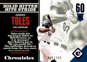 2017 Panini Chronicles - Blue #124 Andrew Toles Front