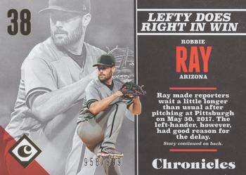 2017 Panini Chronicles - Gold #2 Robbie Ray Front