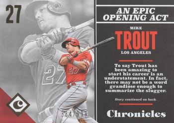 2017 Panini Chronicles - Gold #47 Mike Trout Front