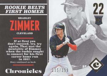 2017 Panini Chronicles - Gold #127 Bradley Zimmer Front