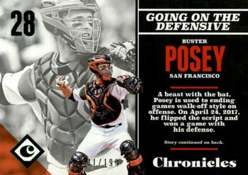 2017 Panini Chronicles - Green #49 Buster Posey Front