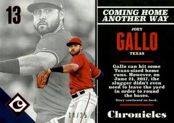 2017 Panini Chronicles - Red #8 Joey Gallo Front