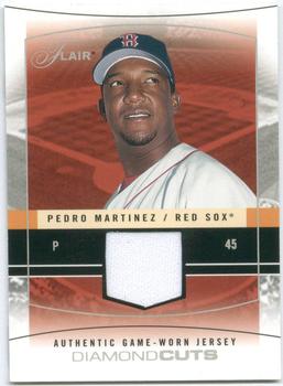 2004 Flair - Diamond Cuts Game Used Silver #DC-PM Pedro Martinez Front