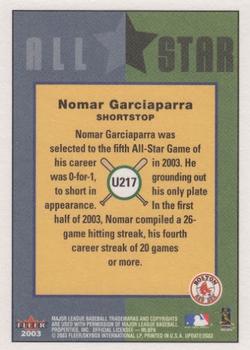 2003 Fleer Tradition Update #U217 Nomar Garciaparra Back