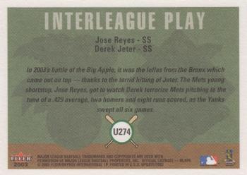 2003 Fleer Tradition Update #U274 Jose Reyes / Derek Jeter Back