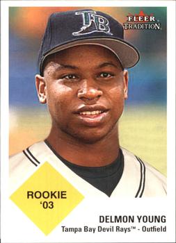 2003 Fleer Tradition Update #U295 Delmon Young Front