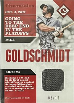 2017 Panini Chronicles - Chronicles Swatches Red #CS-PG Paul Goldschmidt Front