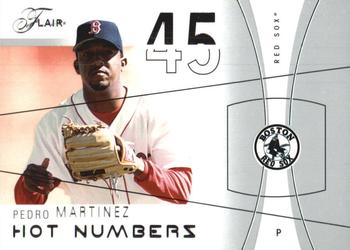 2004 Flair - Hot Numbers #24HN Pedro Martinez Front