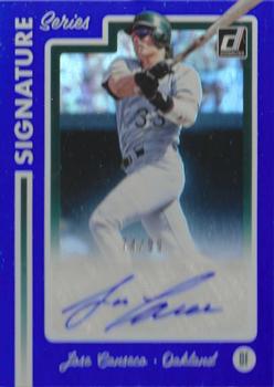 2017 Panini Chronicles - Donruss Signature Series Blue #SS2-JC Jose Canseco Front