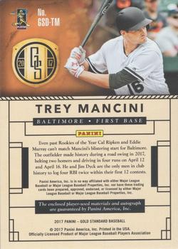2017 Panini Chronicles - Gold Standard Rookie Jersey Autographs Double #GSD-TM Trey Mancini Back
