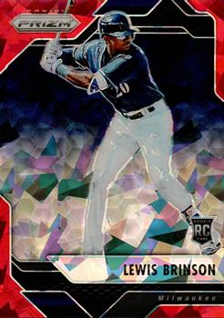 2017 Panini Chronicles - Prizm Red Crystals #17 Lewis Brinson Front