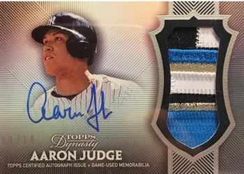 2017 Topps Dynasty - Autograph Patches #AP-AA3 Aaron Judge Front