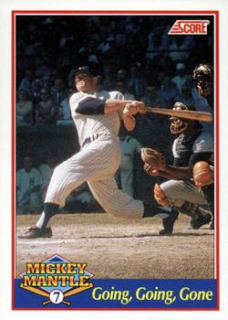 1991 Score - Mickey Mantle #4 Going, Going, Gone Front
