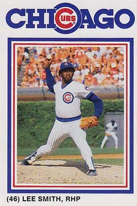 1987 David Berg Chicago Cubs #NNO Lee Smith Front