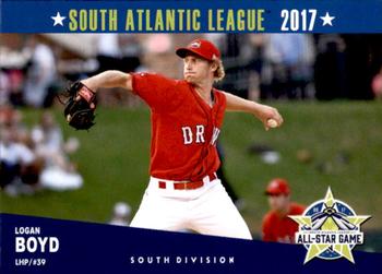 2017 Grandstand South Atlantic League All-Stars #NNO Logan Boyd Front