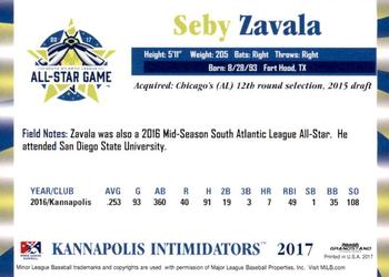 2017 Grandstand South Atlantic League All-Stars #NNO Seby Zavala Back