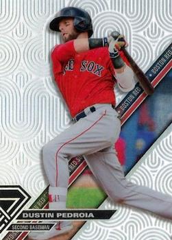 2017 Topps High Tek - Pattern 5A - Squiggles / Pattern 5B - Vertical Waves #HT-DP Dustin Pedroia Front