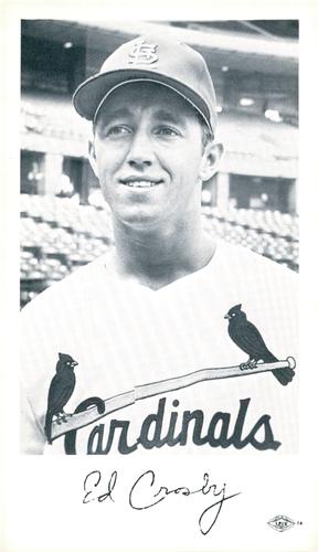 1970 St. Louis Cardinals Photocards #NNO Ed Crosby Front