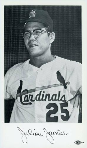 1969 St. Louis Cardinals Photocards #NNO Julian Javier Front