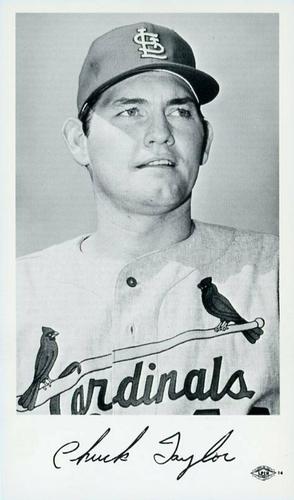 1969 St. Louis Cardinals Photocards #NNO Chuck Taylor Front