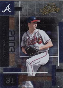 2003 Playoff Absolute Memorabilia #3 Greg Maddux Front