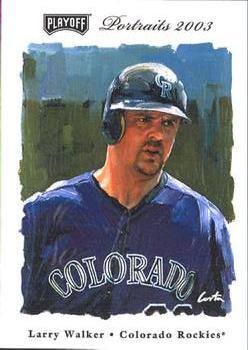 2003 Playoff Portraits #96 Larry Walker Front