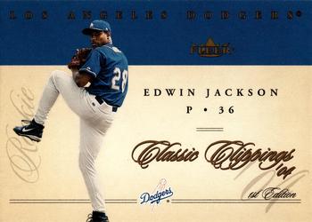 2004 Fleer Classic Clippings - First Edition #78 Edwin Jackson Front
