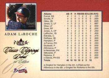 2004 Fleer Classic Clippings - First Edition #108 Adam LaRoche Front