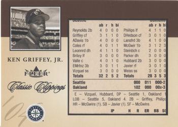 2004 Fleer Classic Clippings - Classic Clippings Inserts #20 CC Ken Griffey, Jr. Front