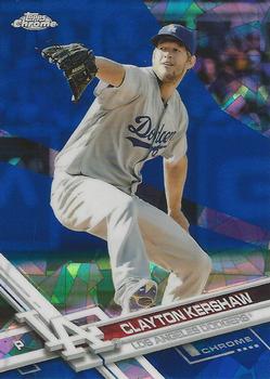 2017 Topps Chrome Sapphire Edition #50 Clayton Kershaw Front