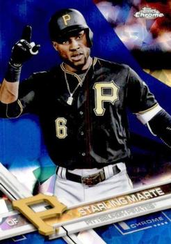 2017 Topps Chrome Sapphire Edition #58 Starling Marte Front