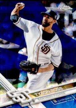 2017 Topps Chrome Sapphire Edition #138 Tyson Ross Front