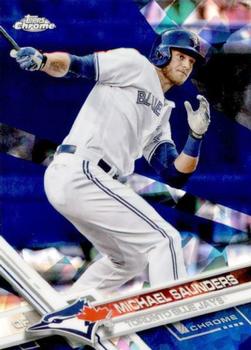 2017 Topps Chrome Sapphire Edition #218 Michael Saunders Front