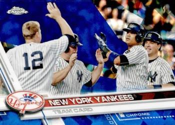 2017 Topps Chrome Sapphire Edition #249 New York Yankees Front