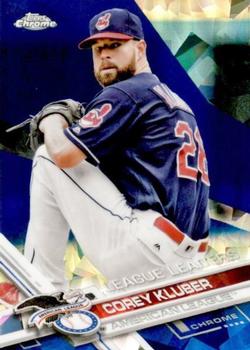 2017 Topps Chrome Sapphire Edition #257 Corey Kluber Front