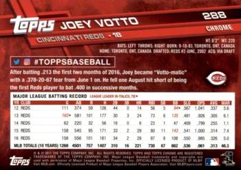 2017 Topps Chrome Sapphire Edition #288 Joey Votto Back