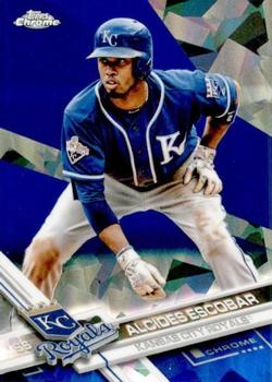 2017 Topps Chrome Sapphire Edition #338 Alcides Escobar Front