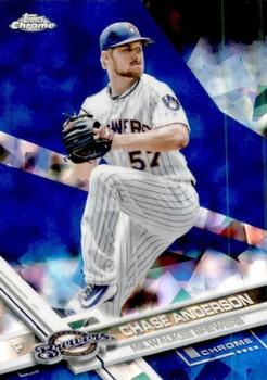 2017 Topps Chrome Sapphire Edition #376 Chase Anderson Front
