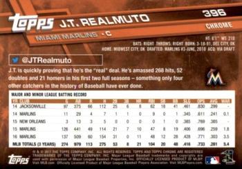 2017 Topps Chrome Sapphire Edition #396 J.T. Realmuto Back