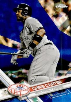 2017 Topps Chrome Sapphire Edition #438 Chris Carter Front